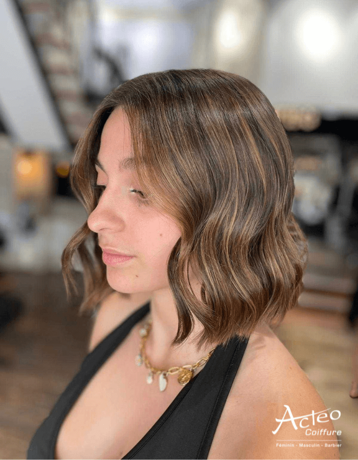 Blayage + carré - Coiffeur Angers Balayage, ombré et carré coiffeur Angers
